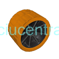 Valčių priekabų ratukas 75x120mm